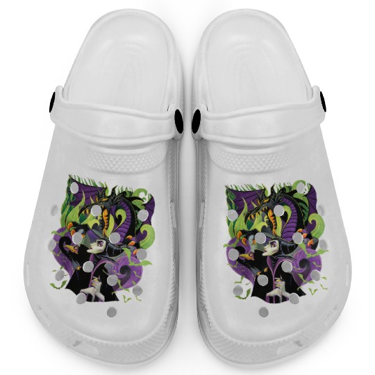 Retro  Maleficent Clogs, Halloween Villains Clogs, Maleficent Witch, Disney Halloween 2024 Clogs