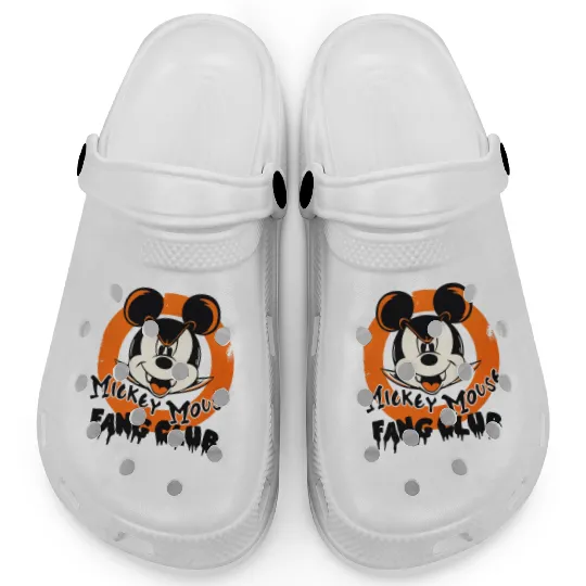 Mickey Mouse Vampire Fang Club Disney Halloween Night Party Clogs