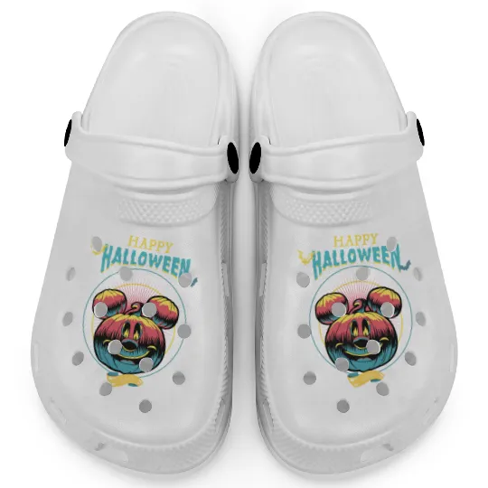 Disney Parks 2023 Happy Halloween Mickey Pumpkin Clogs