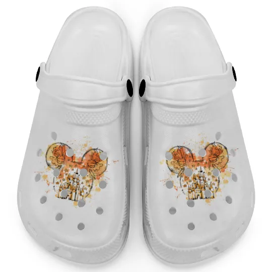 Disney Thanksgiving Clogs, Disney Fall Clogs, Magic Kingdom Fall Clogs, Disney Fall Castle Clogs