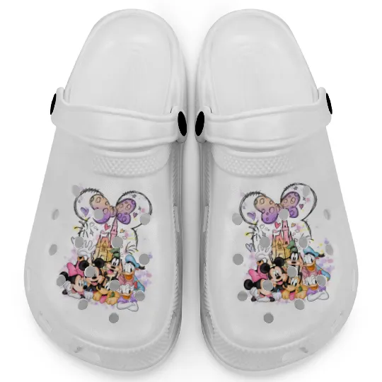 Disney Minnie Castle Clogs, Disney Characters Clogs , Minnie Mouse and Friends Clogs,Minnie Birthday Clogs