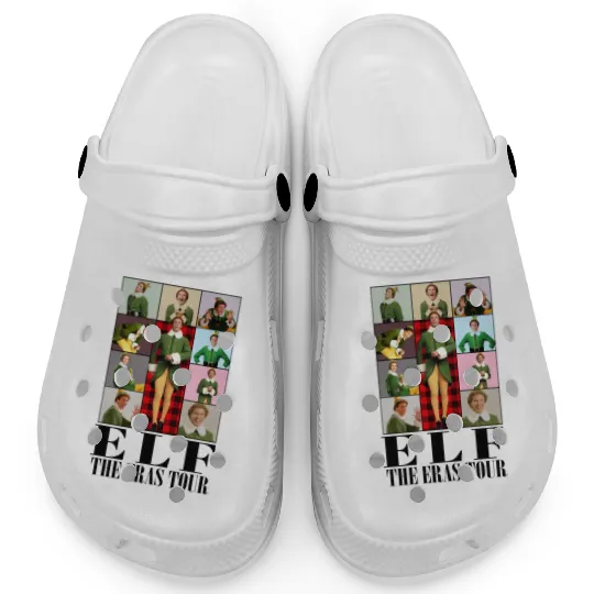 Buddy Elf Eras Tour Clogs, Elf Christmas Clogs, Elf Movie