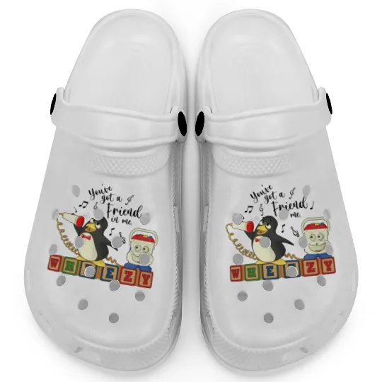 Disney Toy Story Penguin Wheezy Sing Clogs, You've Got A Friend In Me Clogs
