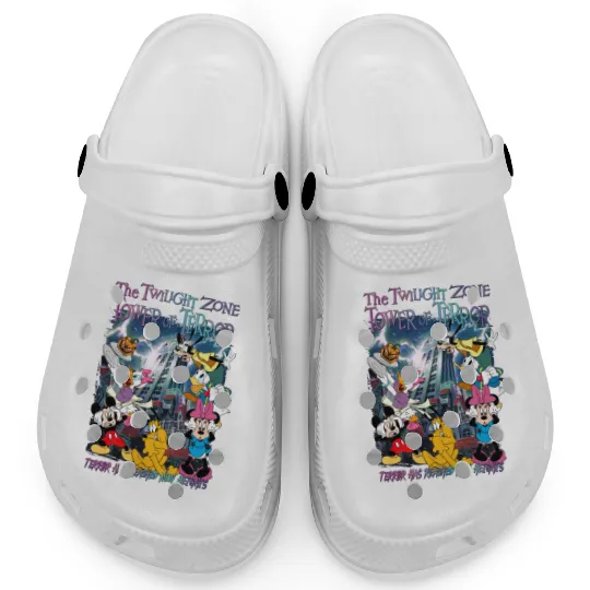 Mickey and Friends The Twilight Zone Tower Of Terror Disney Hollywood Tower Hotel Clogs