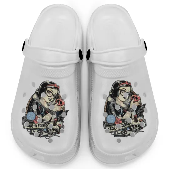 Vintage Disney Snow White Princess Clogs, Fear The Fairest Clogs, Disney Princess Clogs