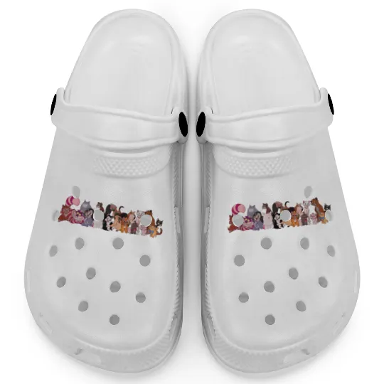 Disney Cats Clogs, Men's Disneyland Clogs, Cats Of Disney Clogs, Cat Dad Clogs