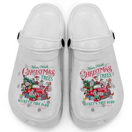 Discover Mickey's Tree Farm Clogs, Disney Farm Fresh Christmas Tree Clogs