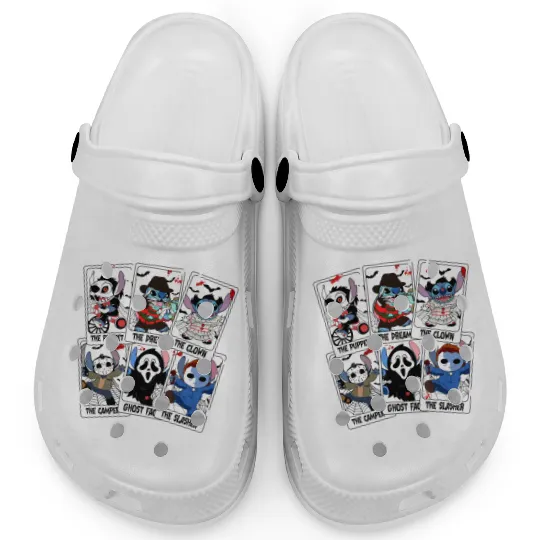 Stitch Tarot Card Halloween Clogs, Disney Lilo & Stitch Halloween Clogs