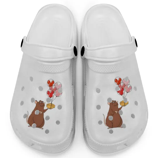 Disney Emile Balloon Mickey Ears Clogs, Remy's Ratatouille