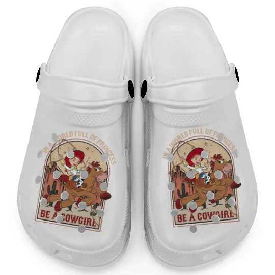 Jessie Bullseye In A World Full Of Princess Be A Cowgirl Disney Clogs