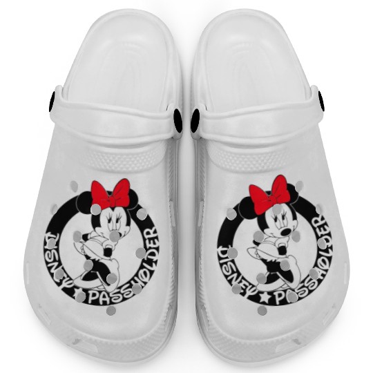 Minnie Mouse Passholder Disney Graphic Clogs, Disneyland Vacation