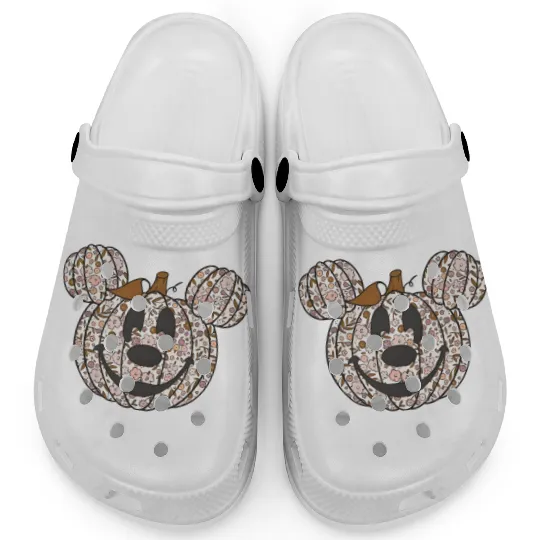 Mickey Pumpkin Head Clogs, Mickey Mouse Halloween Clogs, Disney Pumpkin Clogs, Jack o Lantern Clogs, Disney Halloween Sweater