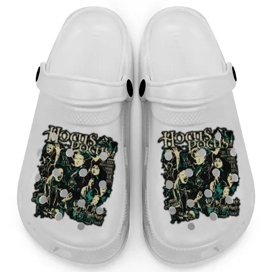 Retro Hocus Pocus  Clogs, Sanderson Sisters Disney Witches Clogs, Vintage Spooky Vibes Clogs