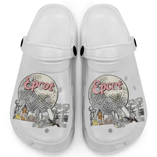 Disney Epcot  Clogs, Epcot World Tour Clogs, Epcot Center 1982 Clogs
