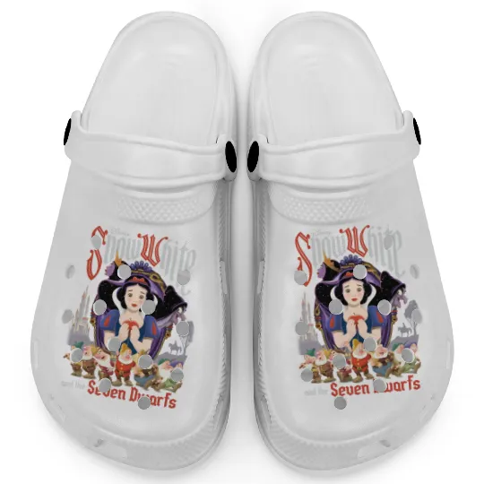 Retro Disney Snow White And The Seven Dwarfs Clogs, Disney Snow White Clogs