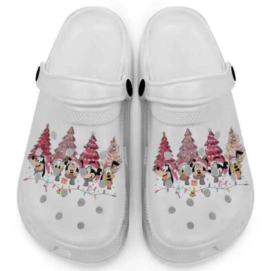 Disney Pink Christmas Clogs, Disney Christmas Clogs, Disney Christmas Clogs
