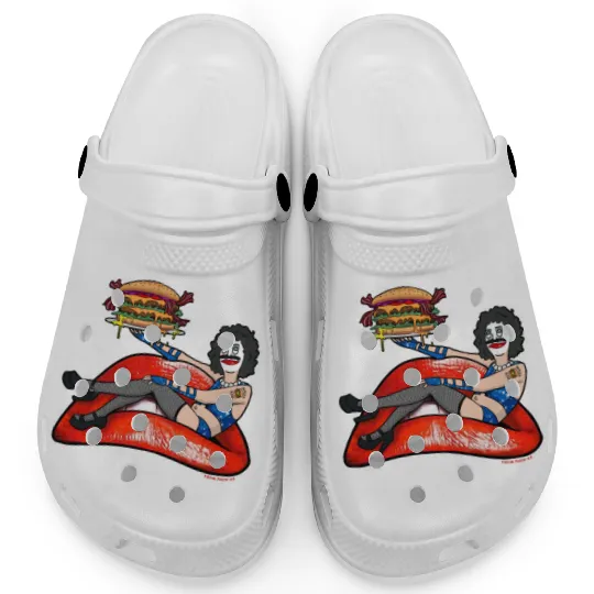 Dr Frankenburger Bobs Burgers Rocky Horror Parody Clogs