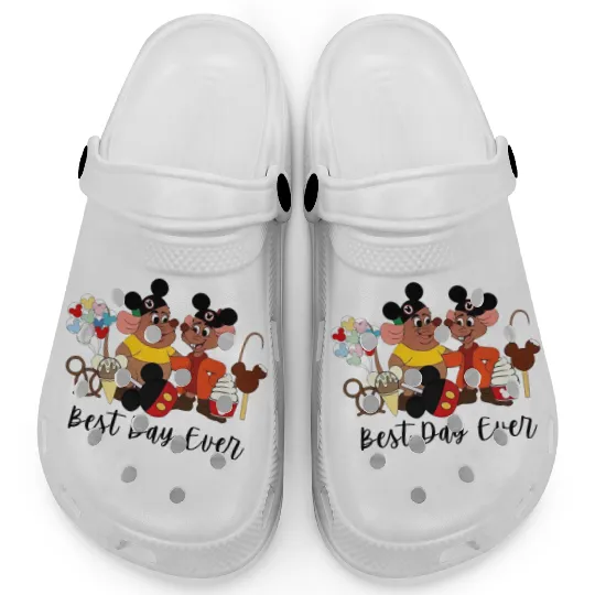 Best Day Ever Jaq and Gus Gus Clogs, Disney Trip Clogs, Disneyland Cinde Clogs, Disney Mice Clogs