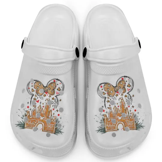 Disney Gingerbread Castle Clogs, Christmas Castle Clogs