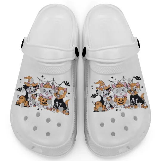Disney Cat Halloween  Clogs, Aristocats Halloween Clogs, Marie Toulouse Berlioz, Spooky Season Clogs, Halloween Party Clogs