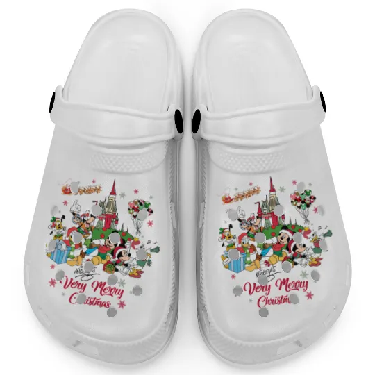 Mickey's Very Merry Christmas Clogs, Disney Christmas Clogs