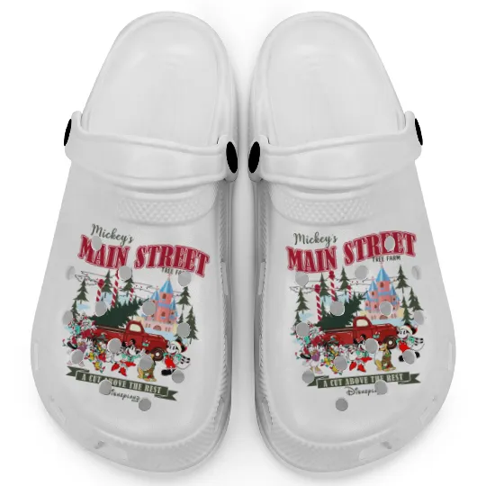 Mickey's Tree Farm Clogs, Retro Disney Farm Fresh Clogs, Mickey And Friends Clogs