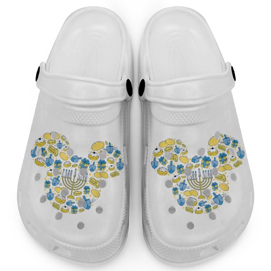 Disney Mickey Mouse Icon Hanukkah Chanukah Dreidel Menorah Clogs