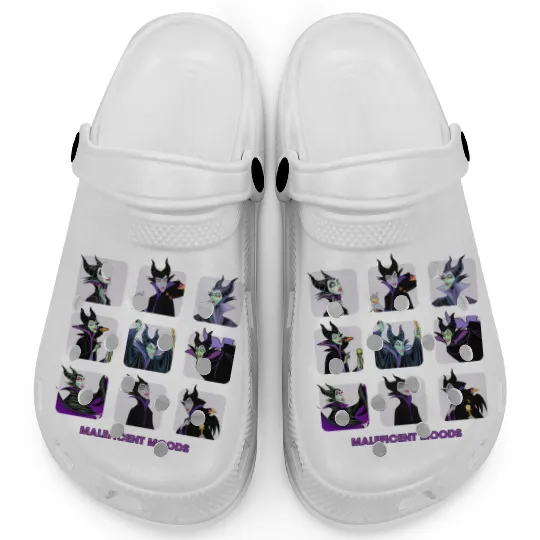 Disney Maleficent Moods Funny Horror Clogs