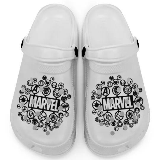 Marvel Medley Unisex Clogs Clogs | Marvel Avengers Matching Clogs | Disney Marvel Ironman Thor Vacation Clogs Sweater