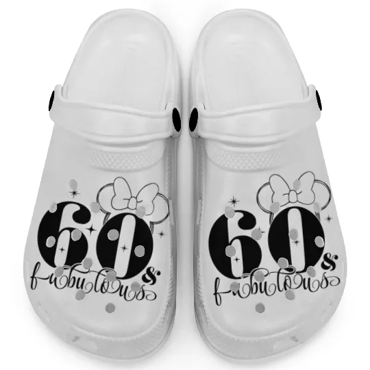 60th Birthday Clogs, Disney Birthday Clogs, Custom Birthday Clogs