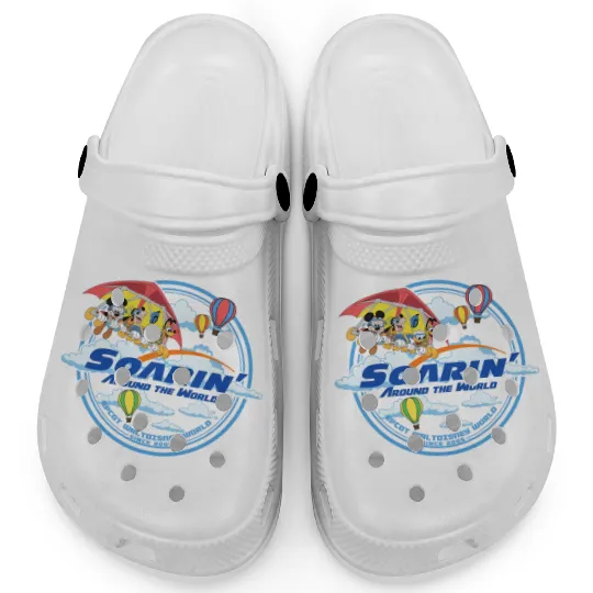 Disney Mickey and Friends Soarin Around The World  Clogs