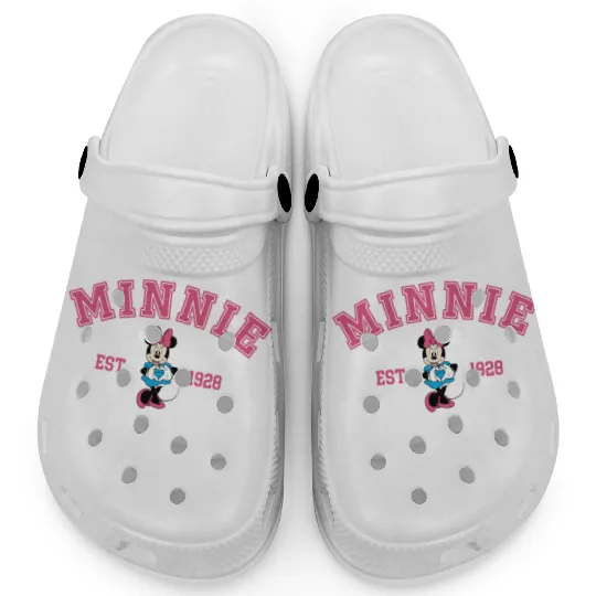 Minnie Est 1928 Clogs, Disney Clogs, Minnie Mouse Clogs, Disney Fan Gift