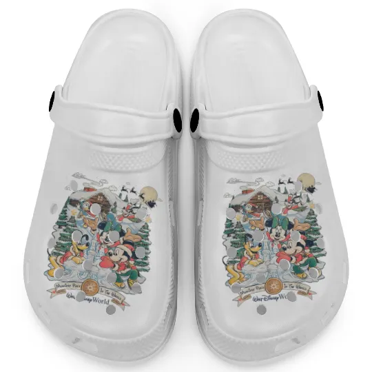 Disney World Christmas Clogs, Merriest Place In the World Clogs