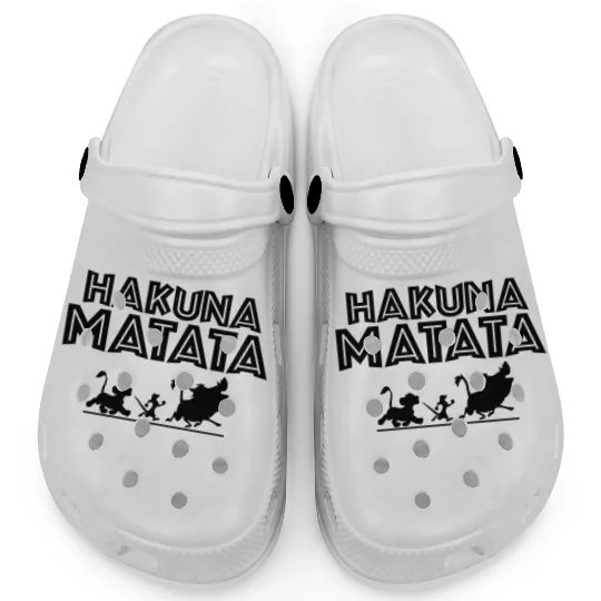 Hakuna Matata Clogs, Disney Clogs, Lion King Clogs, Hakuna Matata Disney Clogs
