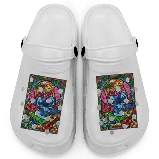 Aloha Stitch Clogs, Funny Stitch Clogs, Cute Stitch Disney Clogs, Disney Holiday Clogs