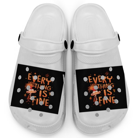 Inside Out Anxiety  Clogs, Disney Inside Out 2 Clogs, Anxiety Everything Is Fine Clogs, Mental Health Clogs