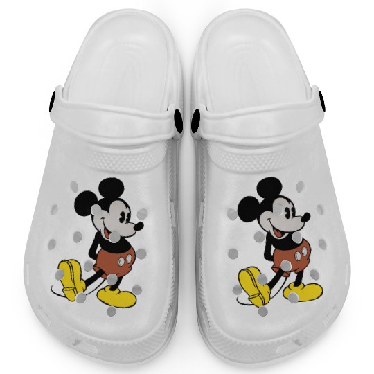 Disney Mickey Mouse Mens Vintage Standing Clogs