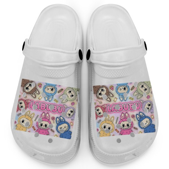 Kids Labubu Youth Heavy Blend Hooded Clogs, Gift for Children, Clogs