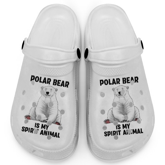 Cool Polar Bear Art For Wo Polar Bear Lover Clogs