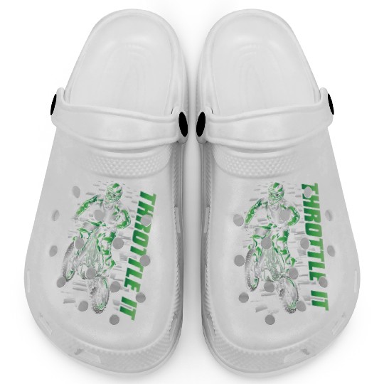 Motocross Throttle It Kawasaki Clogs