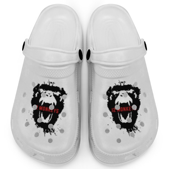 12 Monkeys Scream Stencil Tv Series 2015 Clogs