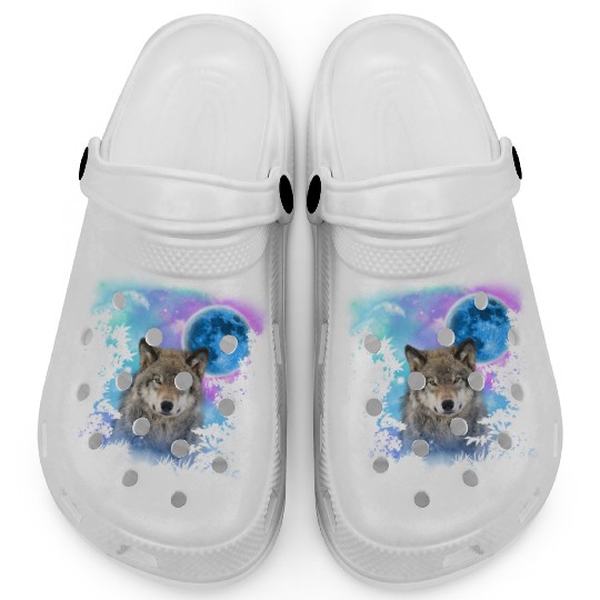 Timber Wolf MidNight Forest Clogs