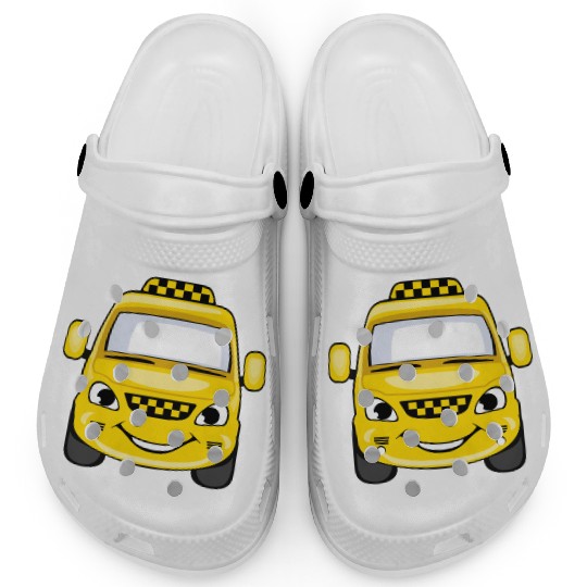 Taxi design art Clogs