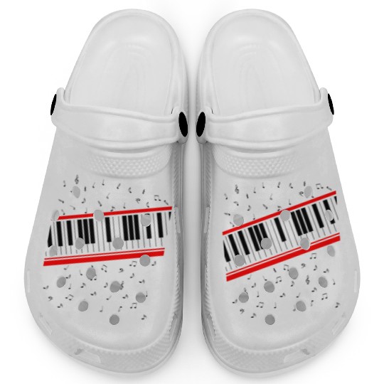 Beat It Piano Keyboard Clogs