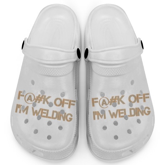 Fuck Off Tan-Orange Clogs