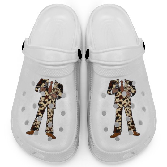 The Classic Cow Suit Clogs