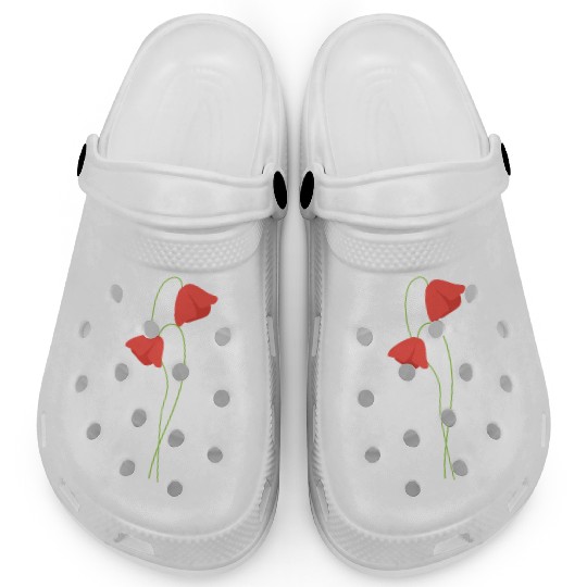 Poppy flower Clogs