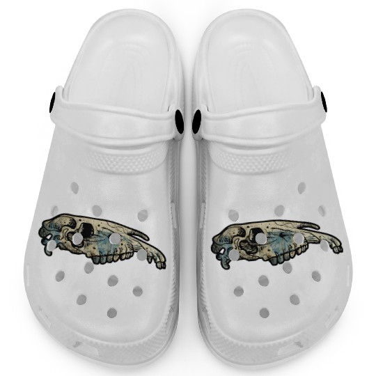 horse skull Clogs