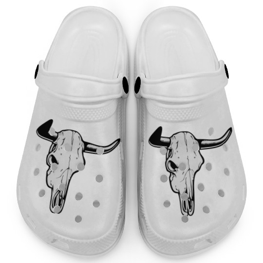 buffalo skull Clogs