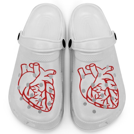 Anatomical heart Clogs